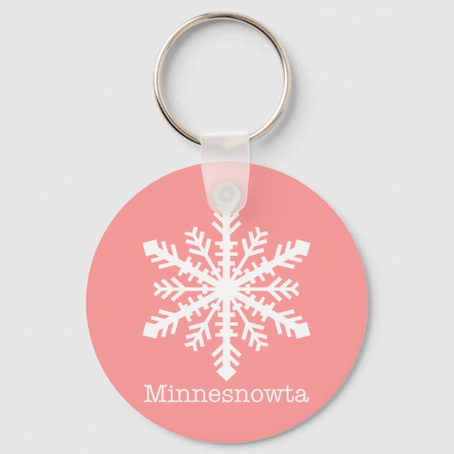 Chaveiro Minnesnowta Snowflake (Frente)