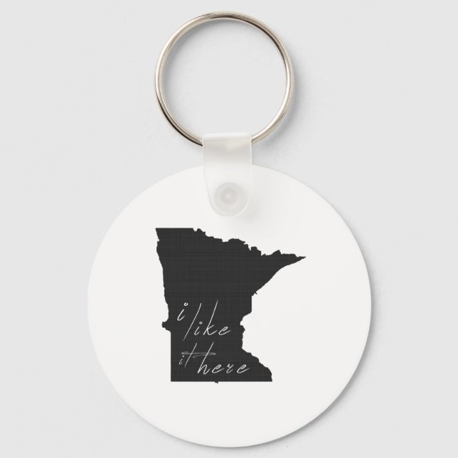 Chaveiro Minnesota Eu Gosto Disso Aqui, Espalha-Silhueta Ne (Frente)