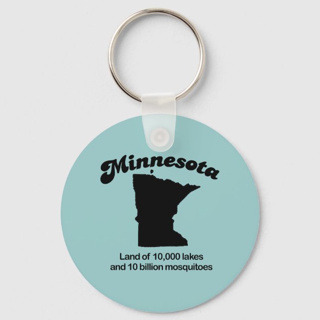 Chaveiro Minnesota Motto - Terra de 10 mil lagos (Frente)