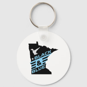 Chaveiro Minnesota Soccer Loon Preto e Azul