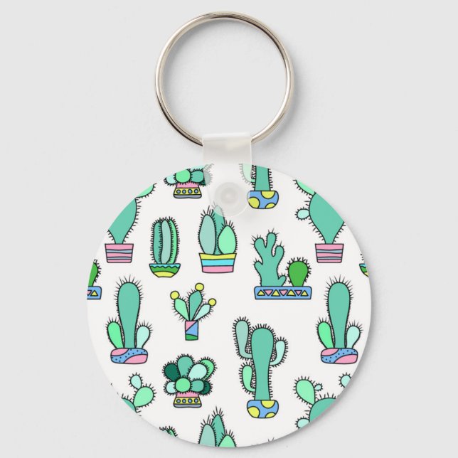 Chaveiro Mint Green Cactus & Succulent Plant Standard (Frente)