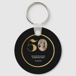 Chaveiro Minúsculo minimalista moderno brilho do ouro 50 an