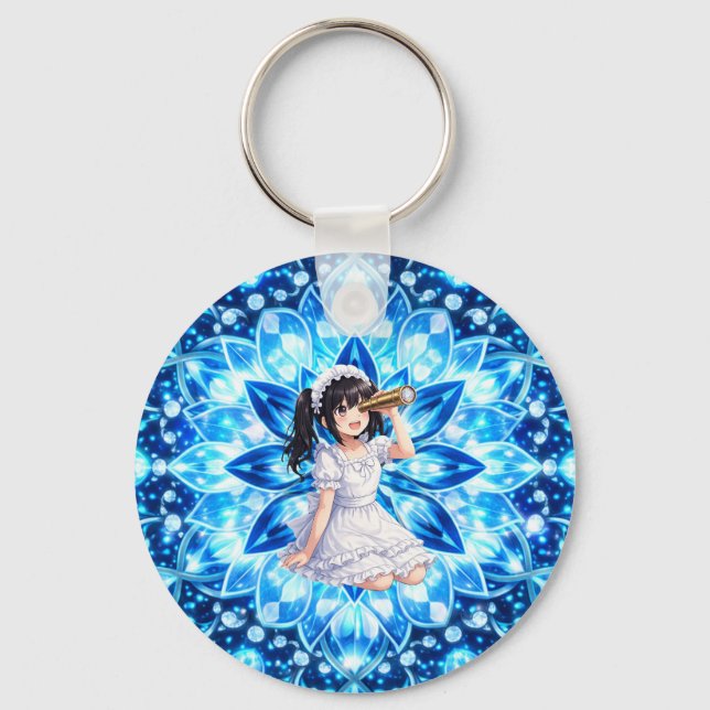 Chaveiro Mirabella in Frost Light – Ice Blue Kaleidoscope  (Frente)