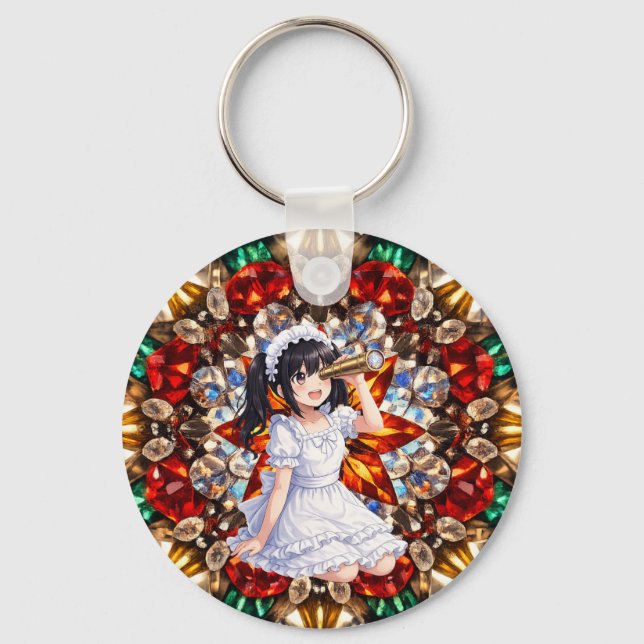 Chaveiro Mirabella in Gem Kaleidoscope – Sparkling Mandala  (Frente)