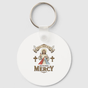 Chaveiro Misericórdia Divina Jesus Gravura Vintage Camiseta