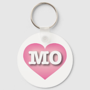 Chaveiro Missouri Pink Fade Heart - Big Love