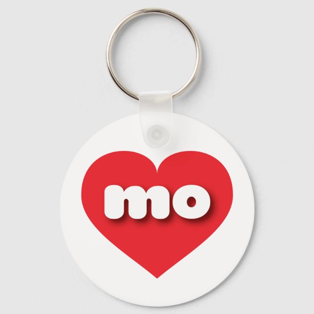 Chaveiro Missouri red Heart - Eu amo mo (Frente)