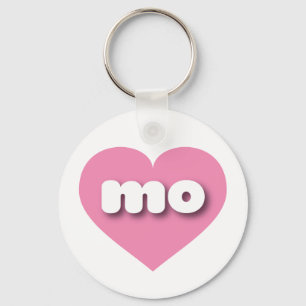 Chaveiro Missouri Solid Pink Heart - Amor