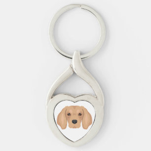 Chaveiro Mistura de cães ouro Cavalier