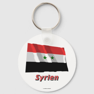 Chaveiro Mit Namen de Syrien Fliegende Flagge