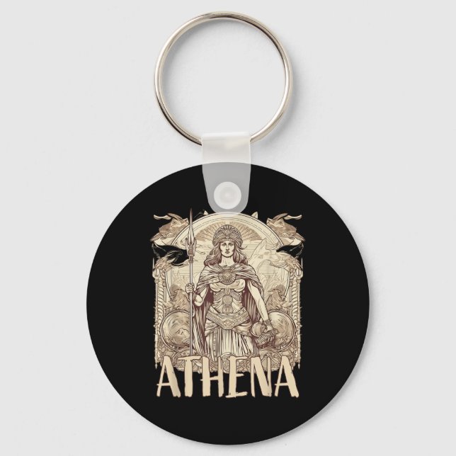 Chaveiro Mitologia Grega - Athena A Deusa Da Sabedoria E (Frente)