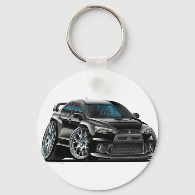 Chaveiro Mitsubishi Evo Black Car (Frente)