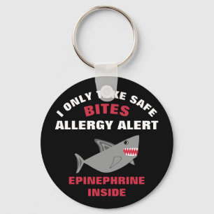 Chaveiro Miúdos múltiplos do tubarão da alergia de comid