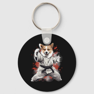 Chaveiro Mma Cardigan Welsh Corgi Dog Karate Para Homens