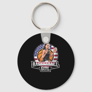 Chaveiro Moça De Basquete Usa