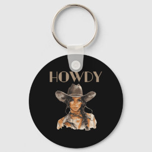Chaveiro Moça Negra Ocidental Rodeo Melanin Juneteten Tex