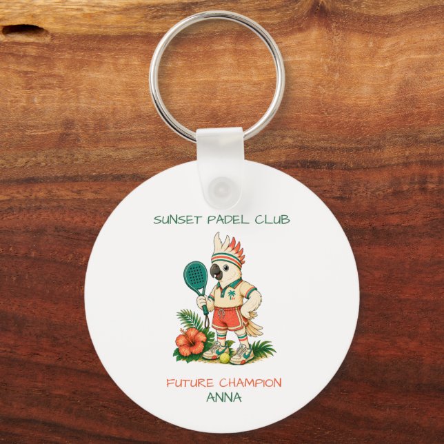 Chaveiro Mochila Personalizada de Padel Infantil com Pingen (Frente)