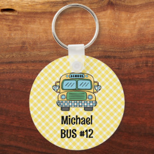 Chaveiro Mochila Personalizada para Meninos Tag de Informaç