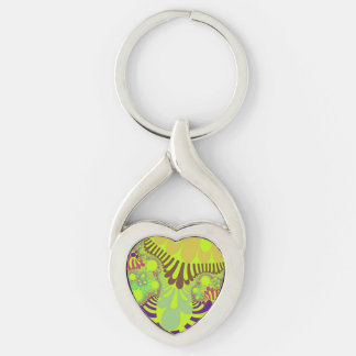 Chaveiro Mod Amarelo e Roxo