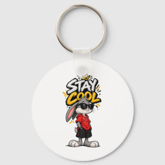 Chaveiro Moda de Rua Coelho Gráfico Stay Cool – Urba Divert
