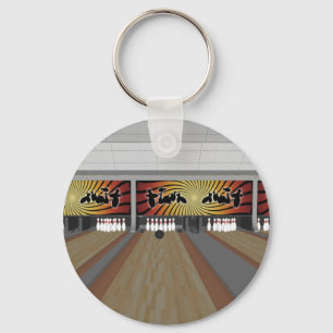 Chaveiro modelo 3D: Pista de bowling: