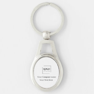 Chaveiro Modelo de logotipo personalizado elegante