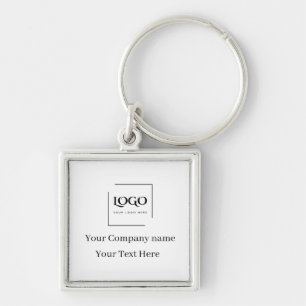 Chaveiro Modelo de logotipo personalizado elegante