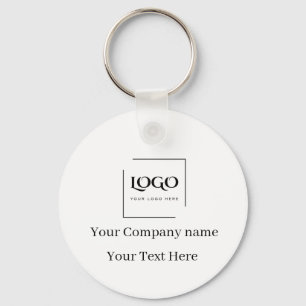 Chaveiro Modelo de logotipo personalizado elegante