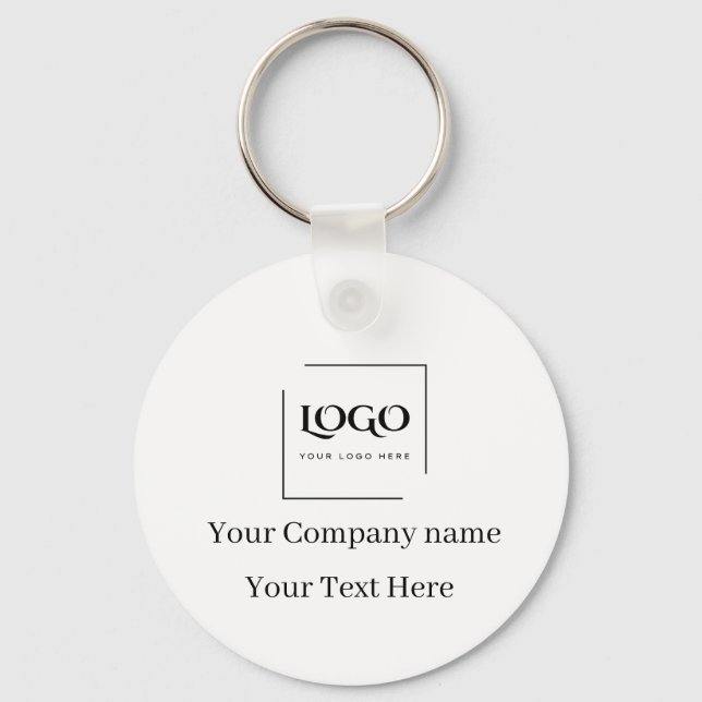 Chaveiro Modelo de logotipo personalizado elegante (Frente)