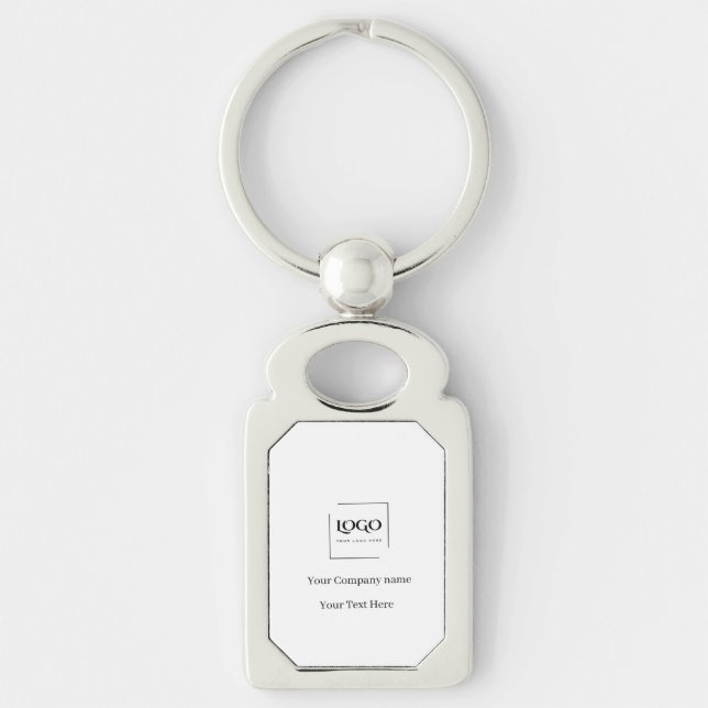 Chaveiro Modelo de logotipo personalizado elegante (Frente)