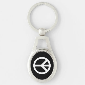 Chaveiro Modelo de Símbolo de Paz Branco