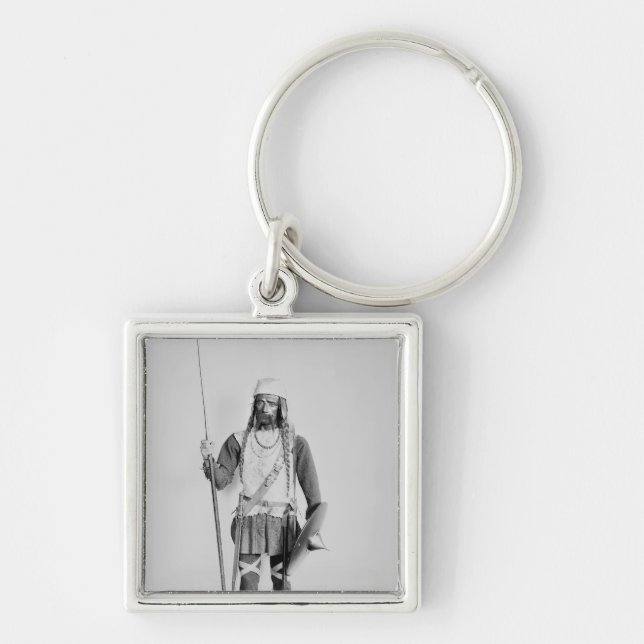 Chaveiro Modelo de um guerreiro Frankish (Frente)