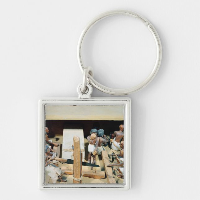 Chaveiro Modelo funerário de uma oficina da carpintaria (Frente)