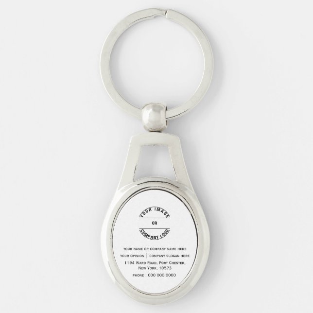Chaveiro Modelo Personalizado em Branco (Frente)