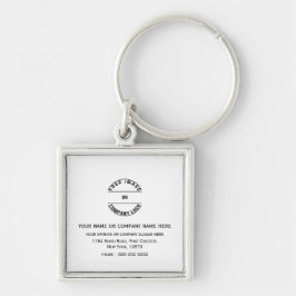 Chaveiro Modelo Personalizado em Branco 1,375" x 1,37"