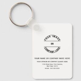 Chaveiro Modelo Personalizado em Branco 1.6" x 2.25"
