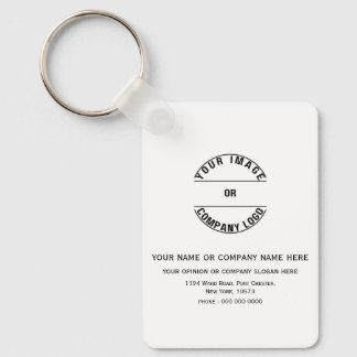 Chaveiro Modelo Personalizado em Branco 1.6" x 2.25"