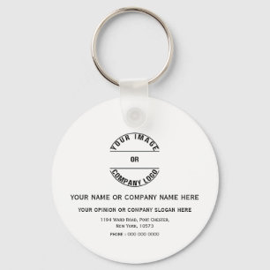 Chaveiro Modelo Personalizado em Branco 2"