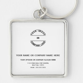 Chaveiro Modelo Personalizado em Branco 5,08 cm l x 5,08 c