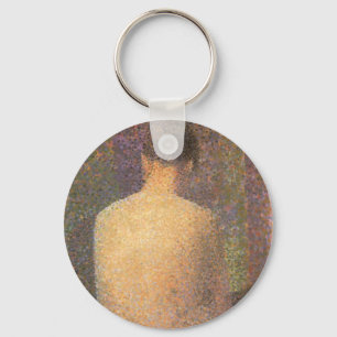 Chaveiro Modelo por trás de Georges Seurat, Vintage Art