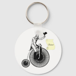 Chaveiro Modelo T Penny Farthing Classic Black and White