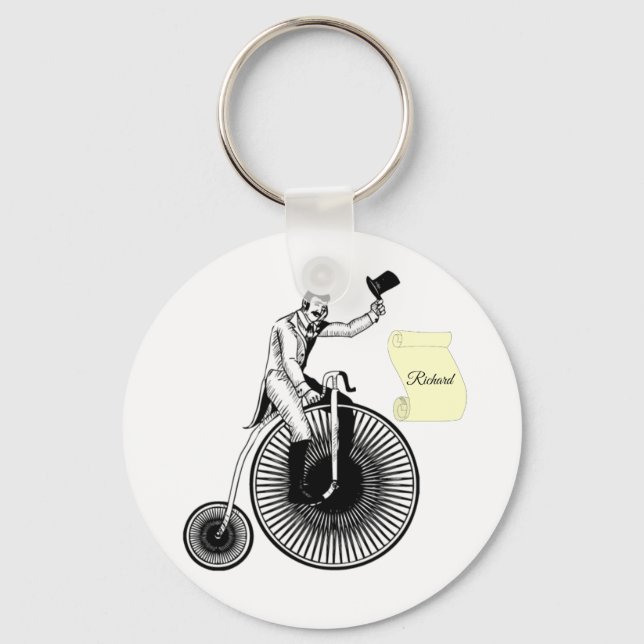 Chaveiro Modelo T Penny Farthing Classic Black and White (Frente)