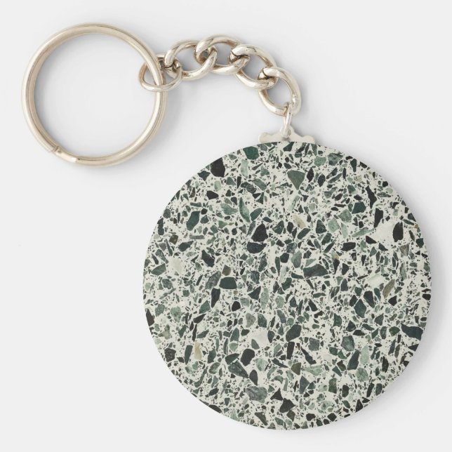 Chaveiro Modern Green Terrazzo (Frente)
