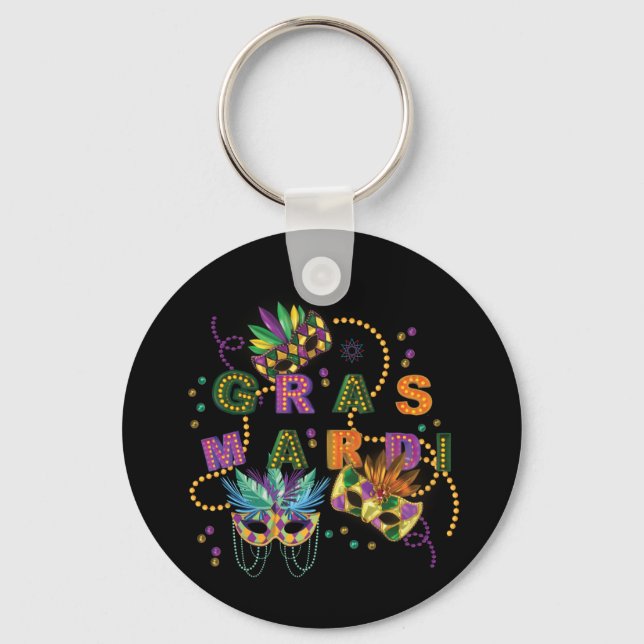 Chaveiro Modern Mardi Gras (Frente)