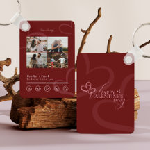 Modern Minimal Chic Music Player Photo Valentine's