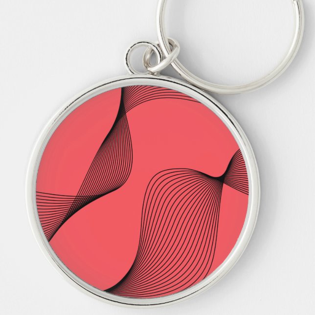 Chaveiro Moderna, elegante, moderna, trendy, simples ilustr (Frente)