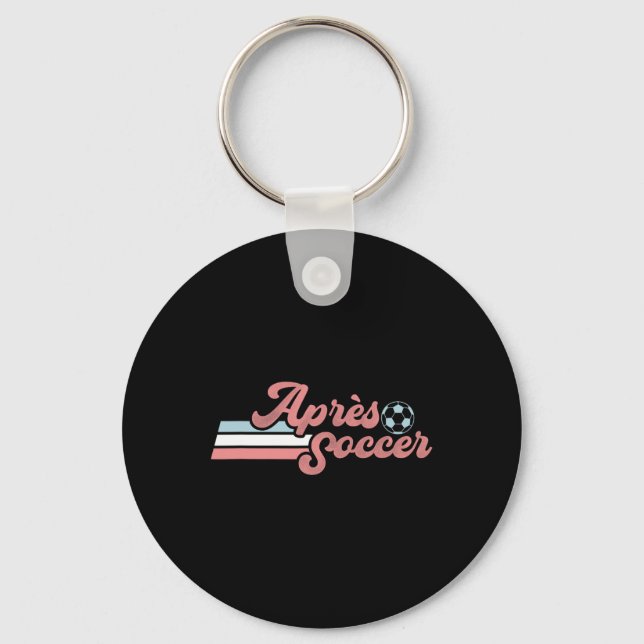 Chaveiro Moderno Apres Futebol Retro Desgastado Cor Pastel  (Frente)