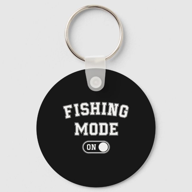 Chaveiro Modo de Pesca Ativado Presente Engraçado para Pai  (Frente)
