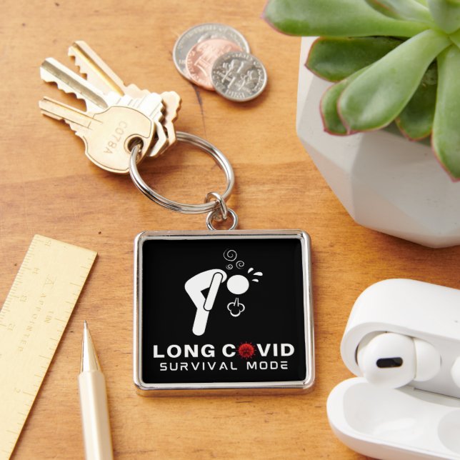 Chaveiro Modo de Sobrevivência de LONG COVID (Mesa)
