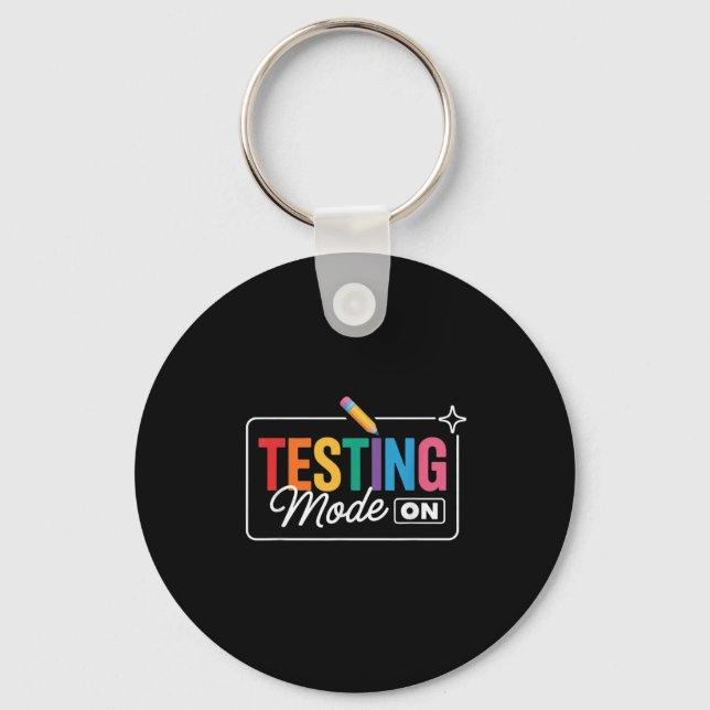 Chaveiro Modo de teste no dia de teste (Frente)